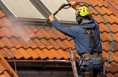 Démoussage et hydrofuge de toiture à Fontrailles